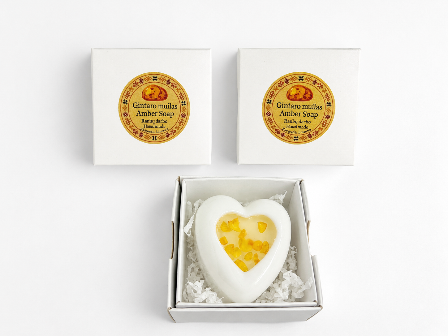 Amber soap “Heart” (Kopija)