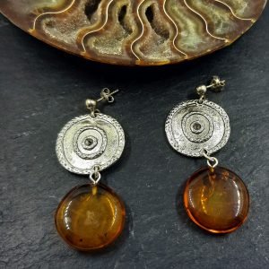 Gintaro auskarai ”Istorija”