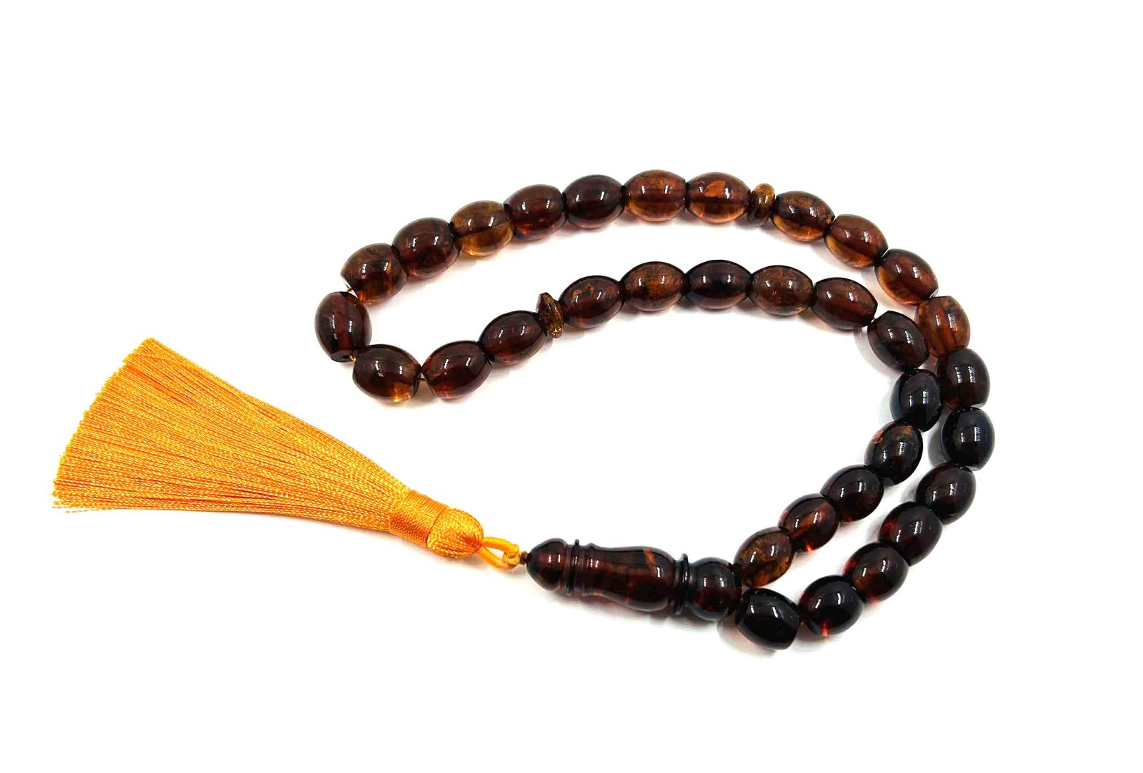 Gintarinis rožančius, Musulmoniškas rožinis 33 vnt, tasbih